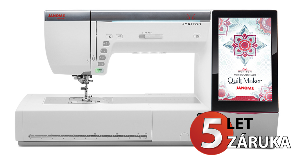 Šicí a vyšívací stroj JANOME MEMORY CRAFT 15000